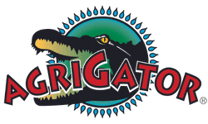 AgriGator Inc. logo: stylized text with green and blue colors and an alligator graphic.
